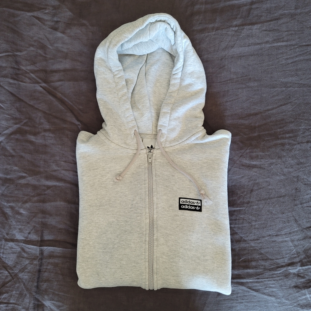 Men's Medium Adidas Full Zip Hooded Sweatshirt
